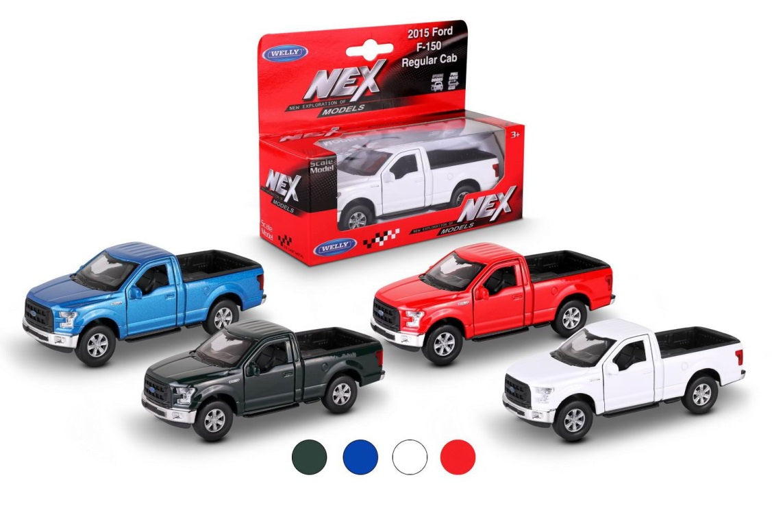 Eh bien. Machine 1:38 "Ford F-150 Regular Cab" disponible. мех., цвет в ассорт. art.43701W