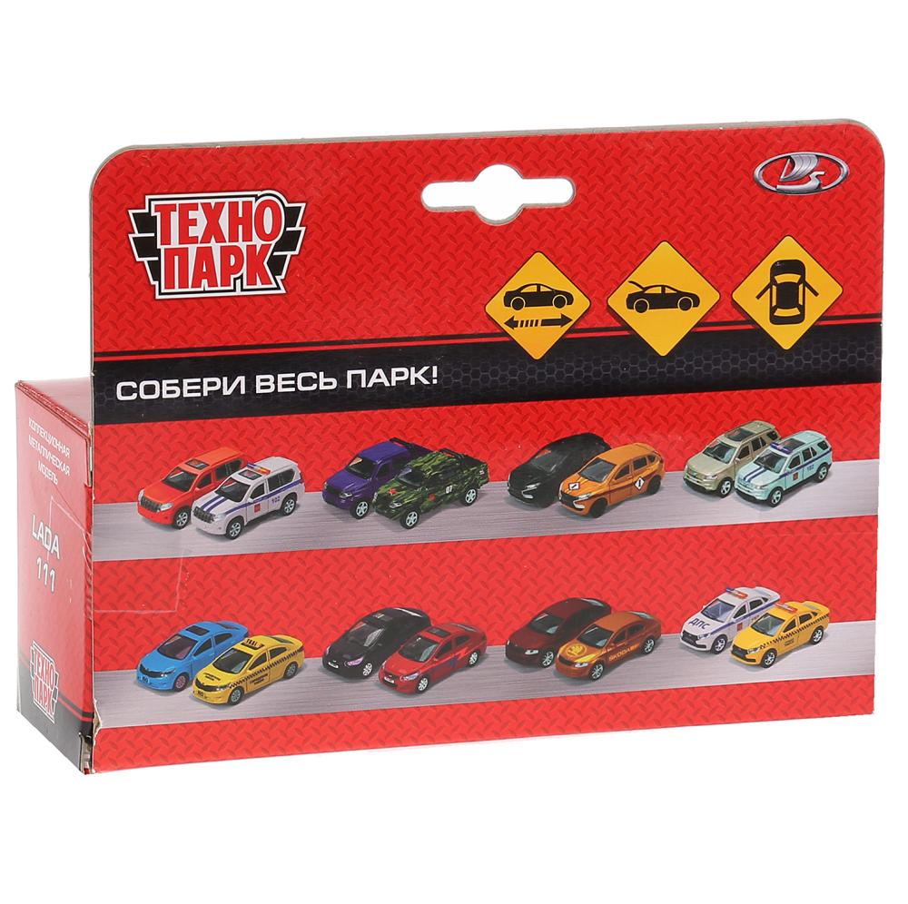 Machine en métal LADA 111 de 12 cm, ouverte. двери и багажник, инерц в кор. ТМ Технопарк в кор.2*24шт