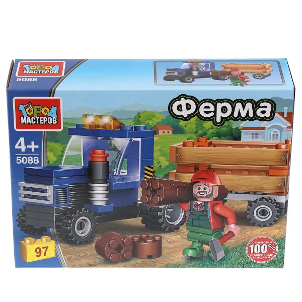 Le constructeur ТРАКТОР с тележкой, 93 jours. Grands maîtres en cor.2*40шт