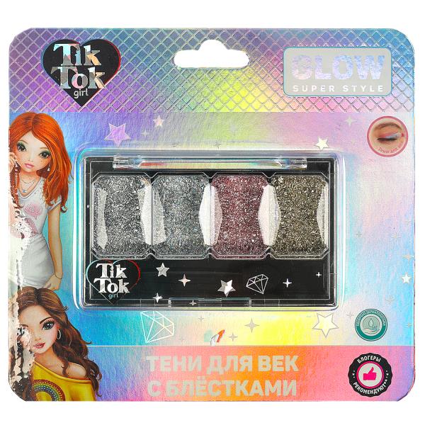 Косметика ДЛЯ ДЕВОЧЕК тени для век с блестками, 5.5 г. TIK TOK GIRL в кор.30*12шт