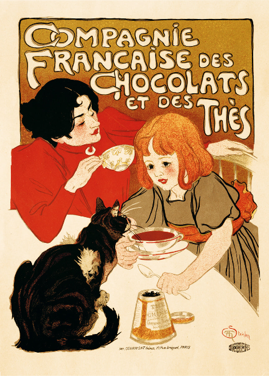 «Кошачьи миры». Стейнлен Теофиль-Александр. La société française de chocolat et de chocolat.