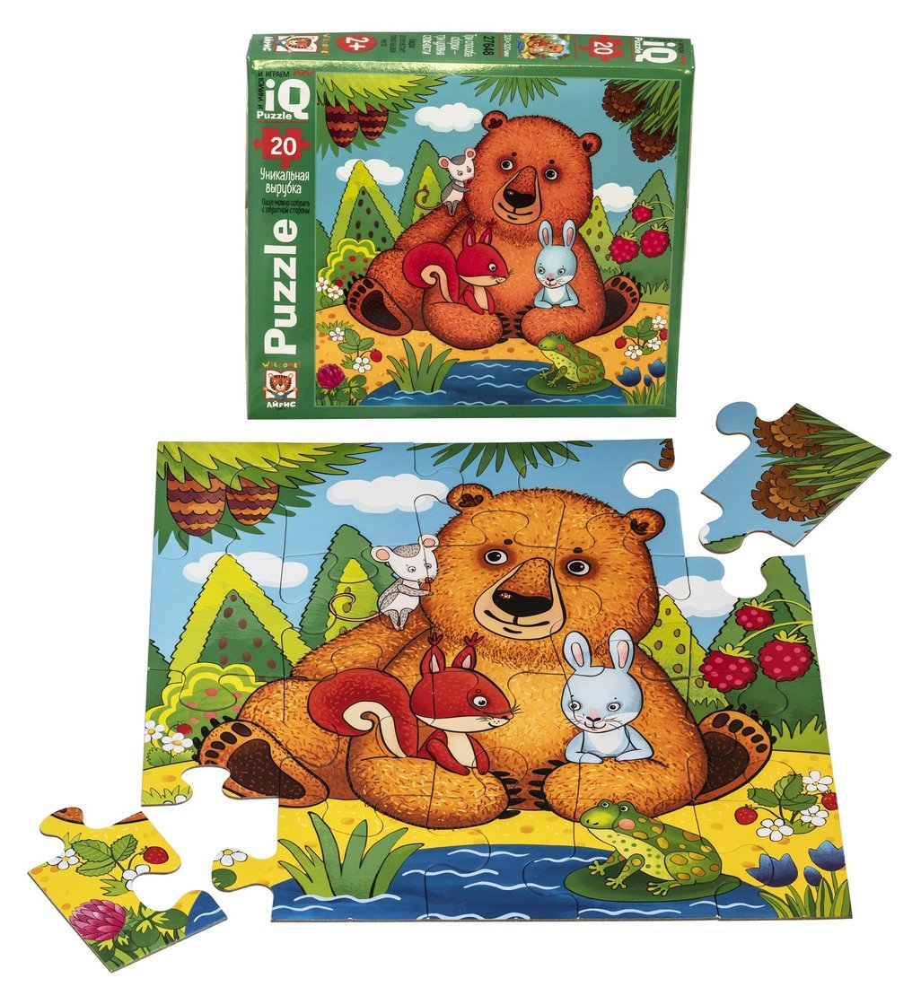 IQ Пазл МАКСИ 20 эл. Добрый мишка 2+