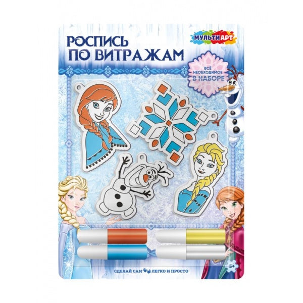 Витражи снежная принцесса MultiArt в кор.4*24шт