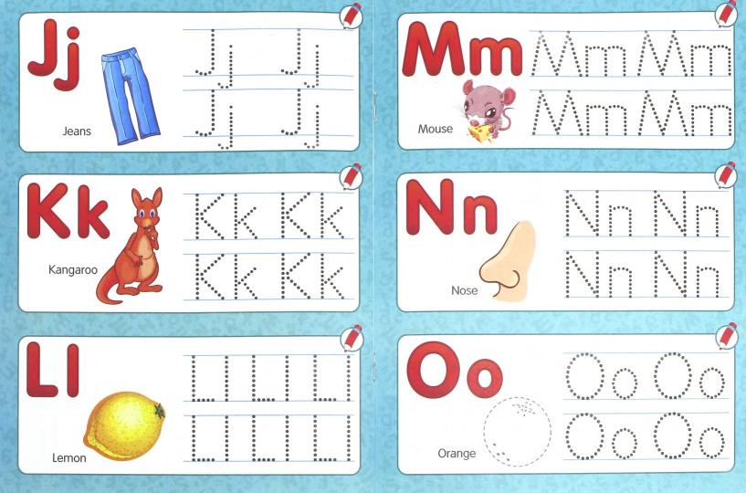 Description : alphabet anglais : средняя группа