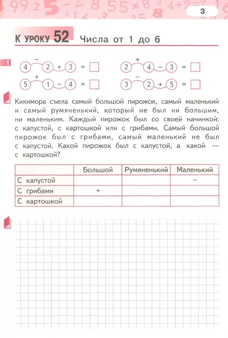 Математика. 1 кл. Р/Т №3.ФГОС