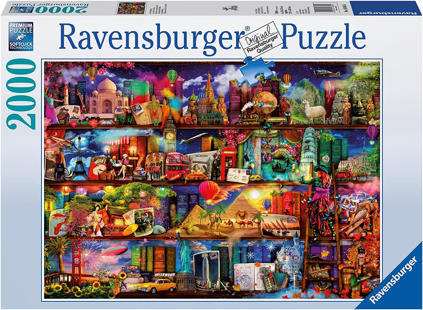 Ravensburger. Пазл карт. 2000 "Мир книг" арт.16685