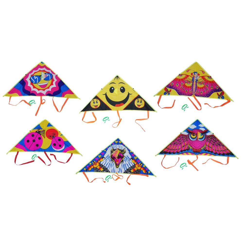 Возд. змей 110x54см, дистанц. 30м, в ассорт. в пак. уп-20шт в кор.30уп