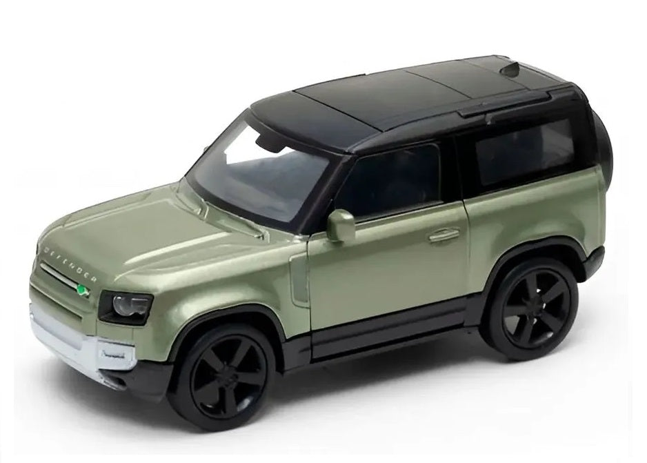 Welly. Машинка 1:38 "Land Rover Defender 2020" зеленый арт.43801W-M.GN
