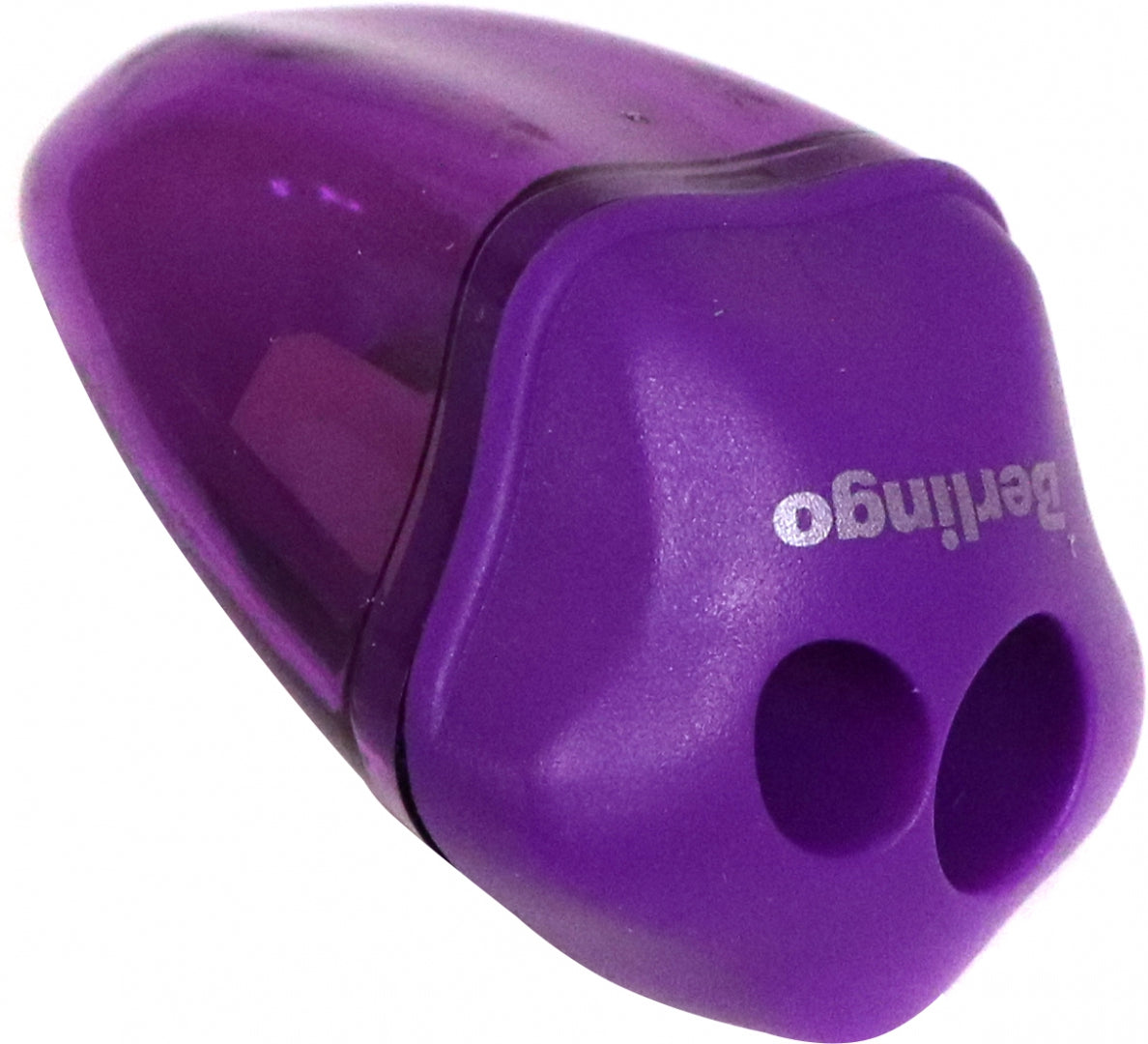 Точилка пластиковая Berlingo "Spike XL", 2 отверстия, контейнер, ассорти, дисплей