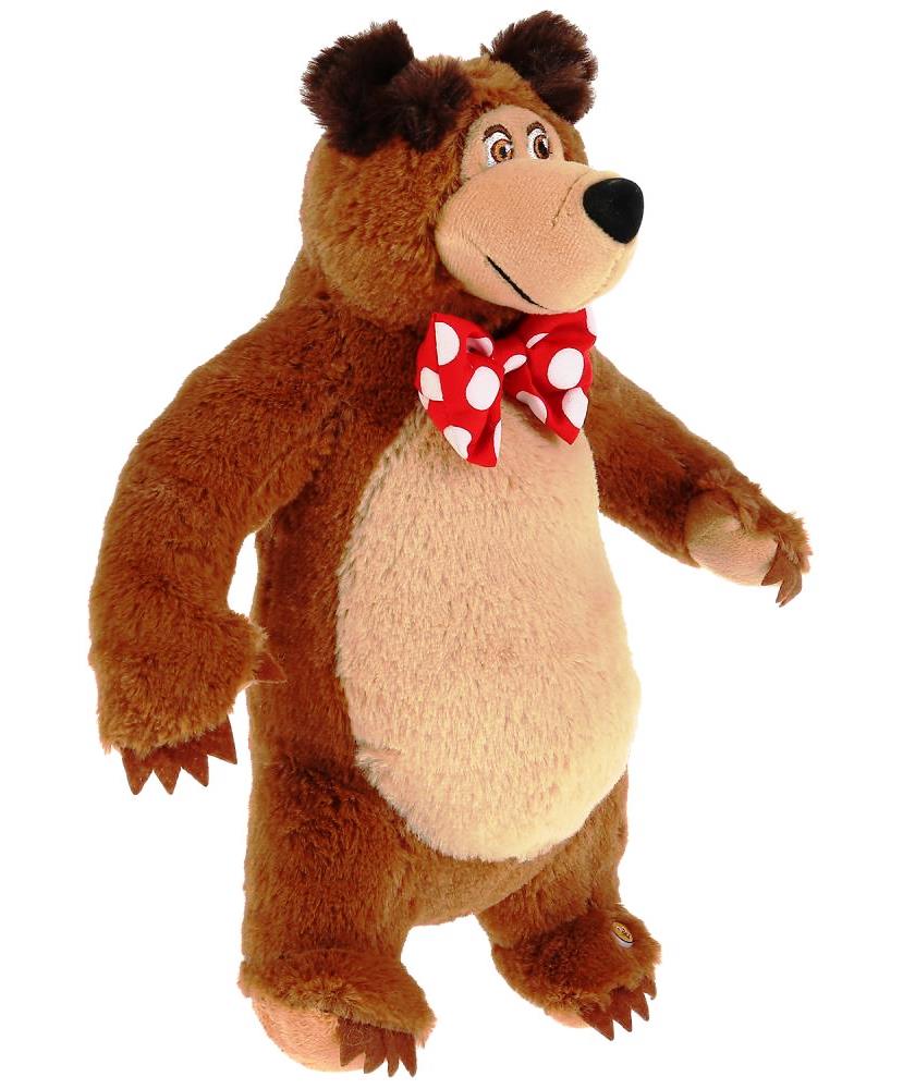 V92573-28 Игрушка мягкая Маша и Медведь "Мишка" 28см, муз. чип, в пак. Мульти-пульти в кор.24шт