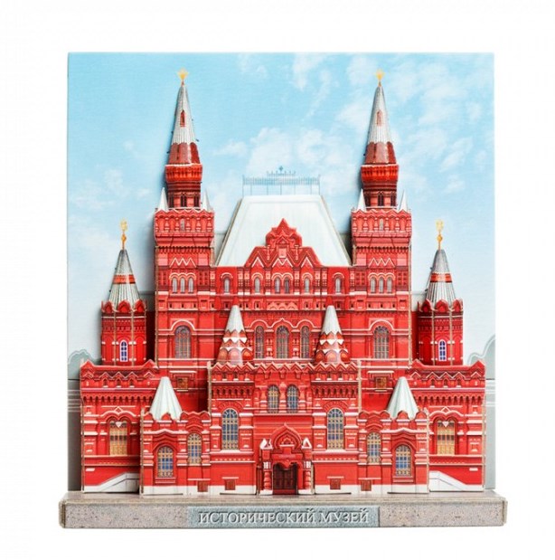 Исторический музей. Модель из картона. Москва в миниатюре