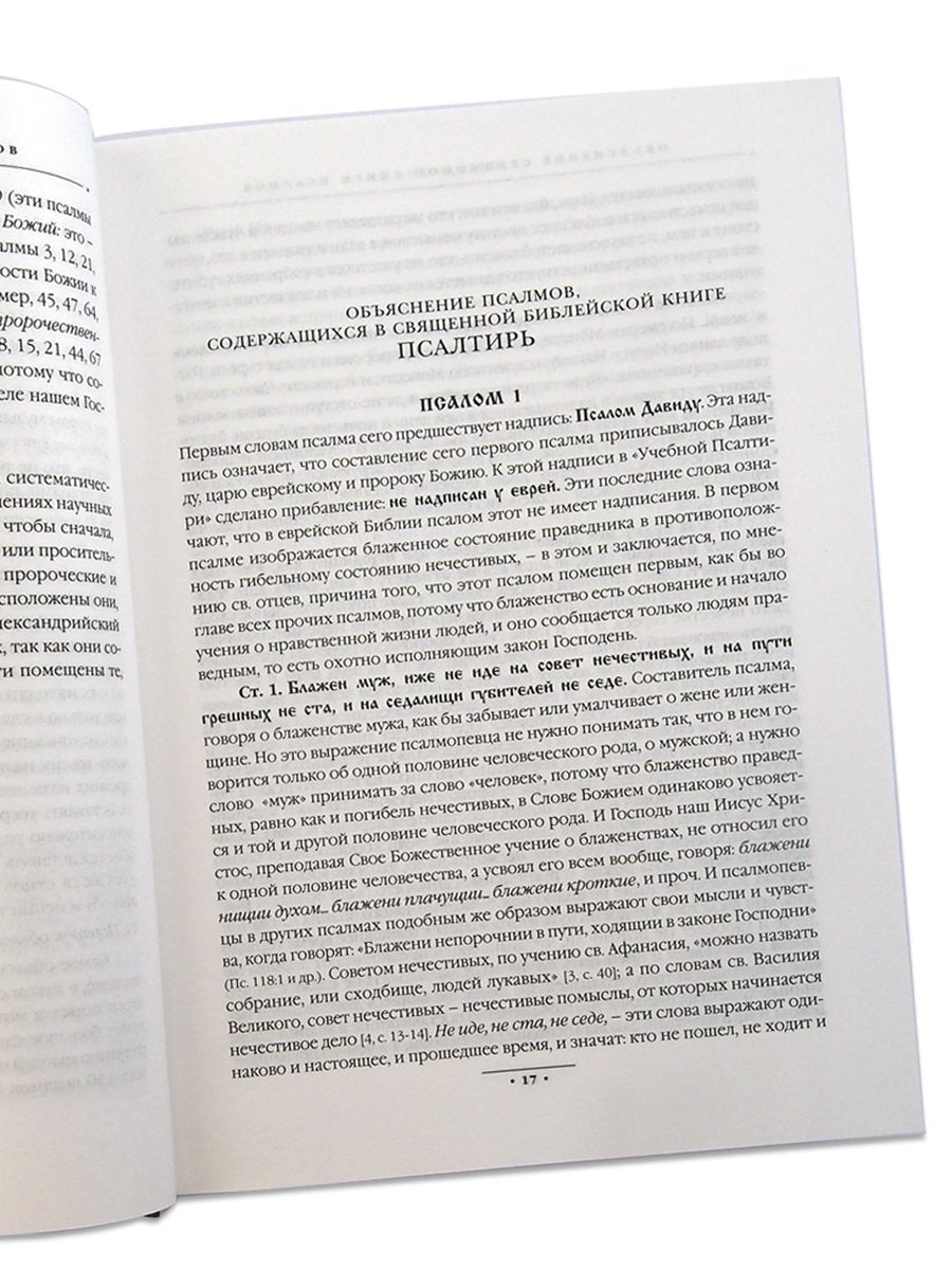 Объяснение священной книги Псалмов