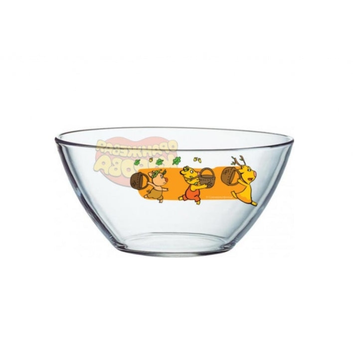 Ouais. Салатник "Оранжевая корова" 13 cm. verre (monté dans le panneau) art.GP51746ORK