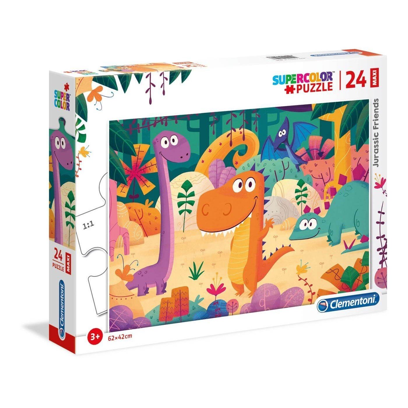 Clémentoni. Пазл 24 MAXI art.28506 "Друзья Юрского периода"