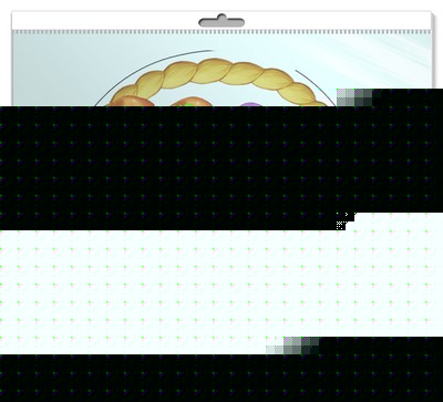 *ФМ-8981 ПЛАКАТ ВЫРУБНОЙ А4 В ПАКЕТЕ. Корзинка осенняя (с блестками в индивидивидуальной упаковке с европодвесом и клеевым клапаном)