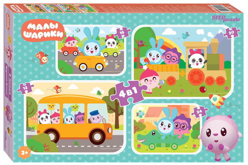 Étape. Пазл 4в1 art.92312 "Малышарики"