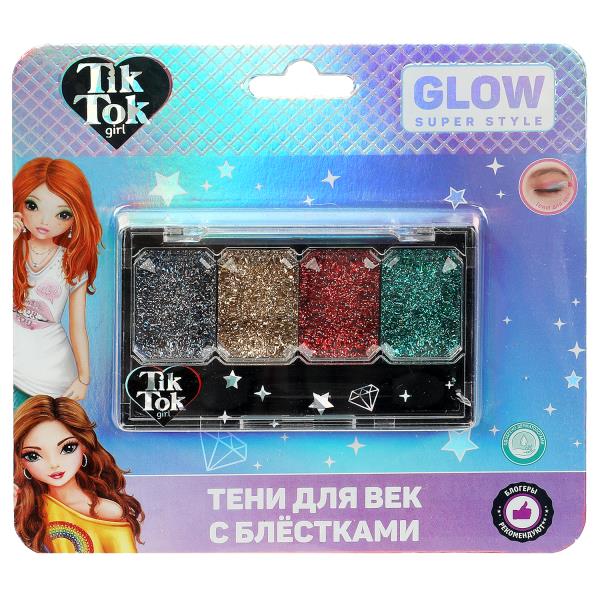 Косметика ДЛЯ ДЕВОЧЕК тени для век с блестками, 5,5 г. TIK TOK GIRL en cor.30*12шт