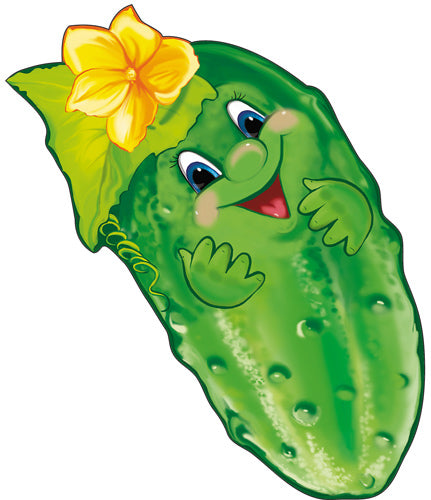 ФМ1-14006 Плакат вырубной А4. Огурец (УФ-лак)