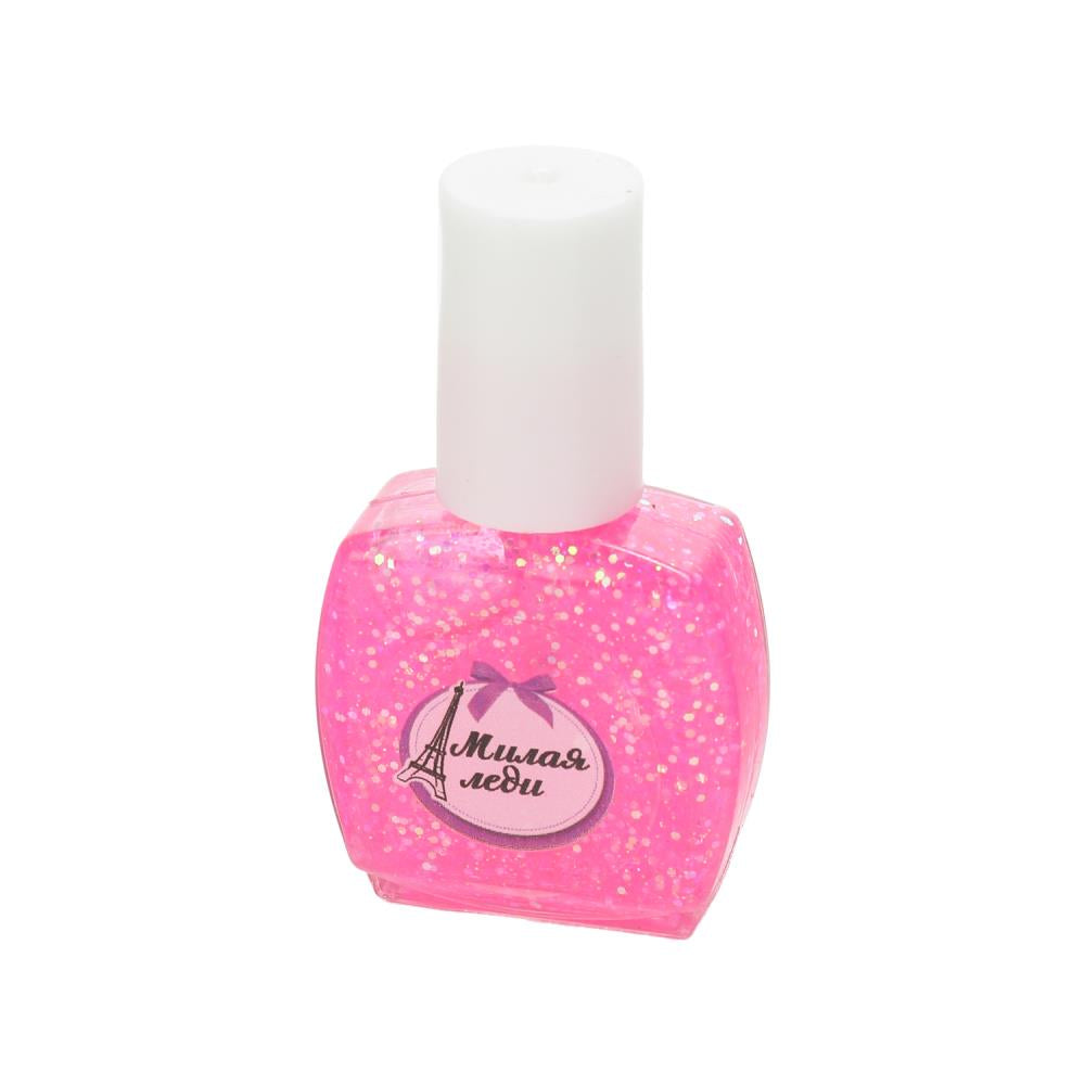 Косметика ДЛЯ ДЕВОЧЕК laque pour bébé rose en plastique МИЛАЯ ЛЕДИ в кор.2*240шт