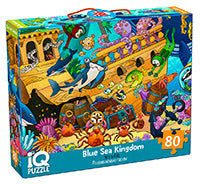 IQ Пазл с развивающей игрой 80 эл. Царство синего моря 5+ (new)