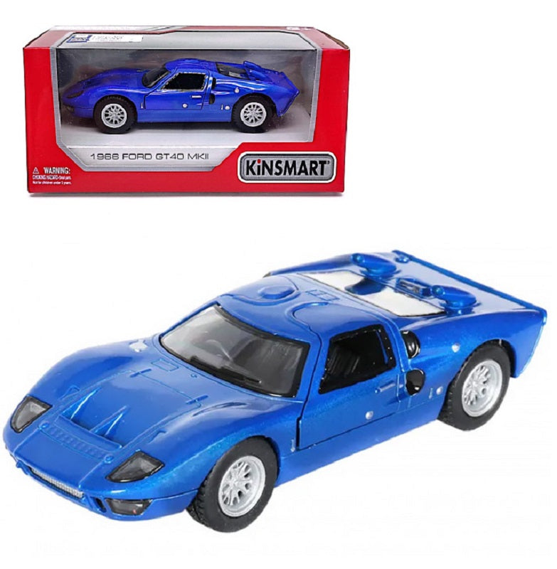 Kinsmart. Modèle art.KT5427W/4 "Ford GT40 MKII 1966" 1:36 (синяя) инерц.