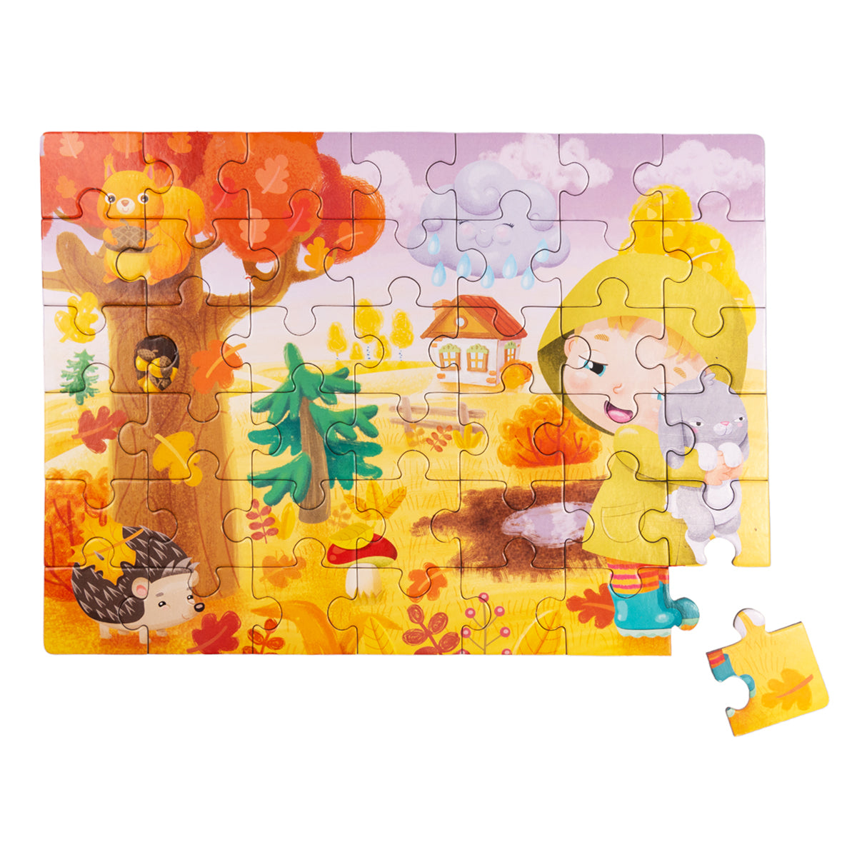 Puzzle premier puzzle 4 en 1, jouets pour bébé, "Времена года"