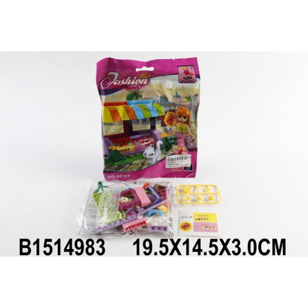 B1514983 222379 КОНСТРУКТОР С ФИГУРКОЙ 24107 В ПАК. 19*14*3СМ dans cor.2*180шт