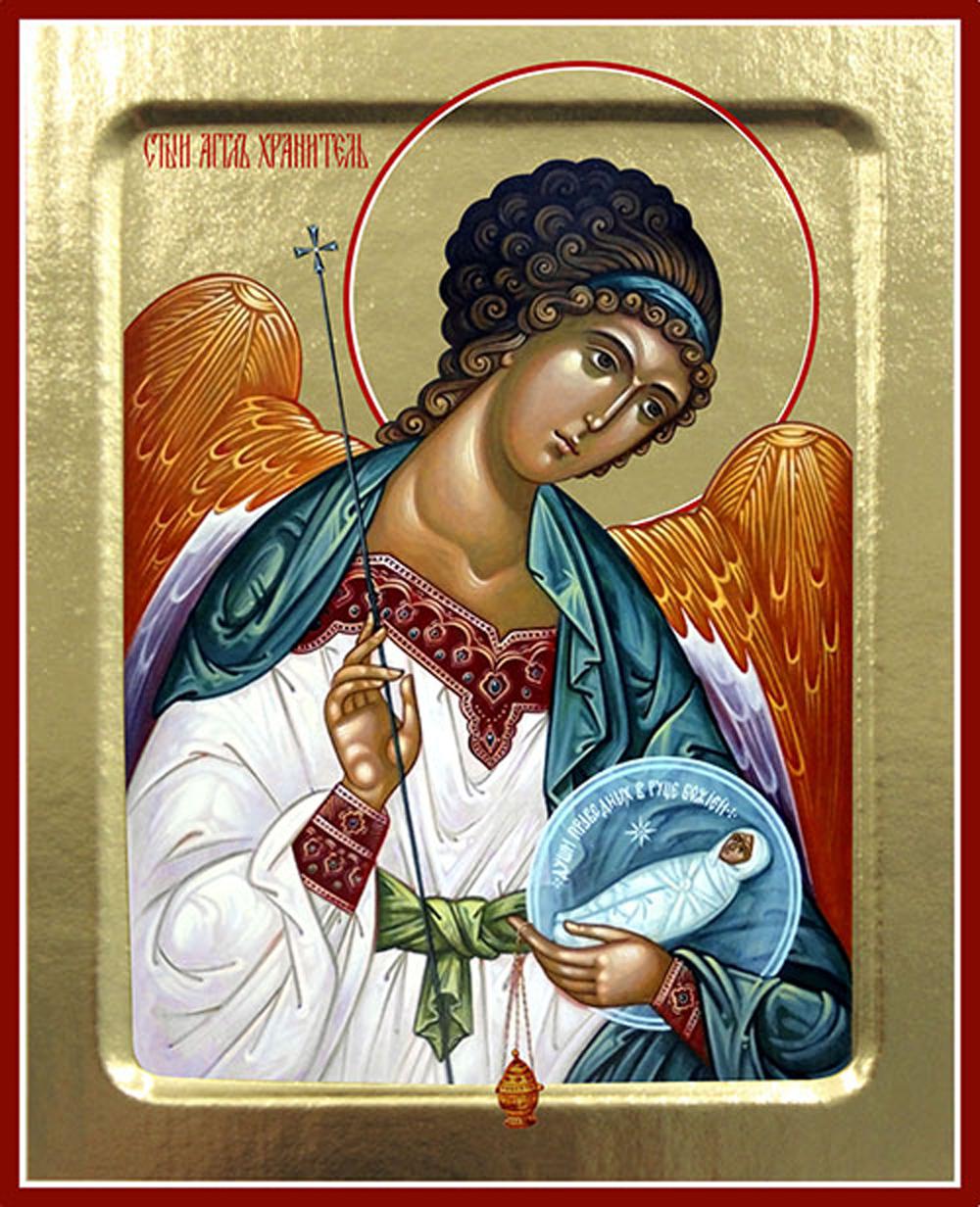 Икона Ангела Хранителя (с младенцем) (на дереве): 125 х 160