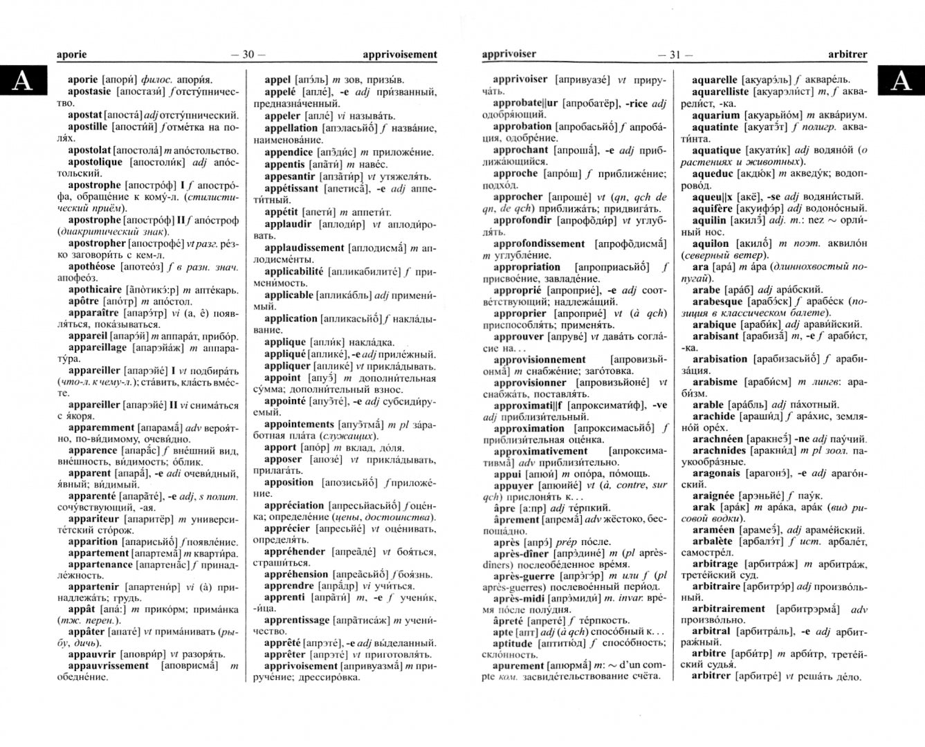 La somme souveraine franco-russe russko-française 125 000 slov et la transcription linguistique