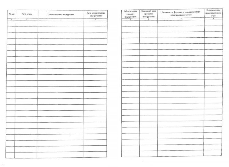 Журнал учёта инструкций по охране труда. (Формат А4, обл. офсет пл. 120, blok газетная пл 45) 16str.