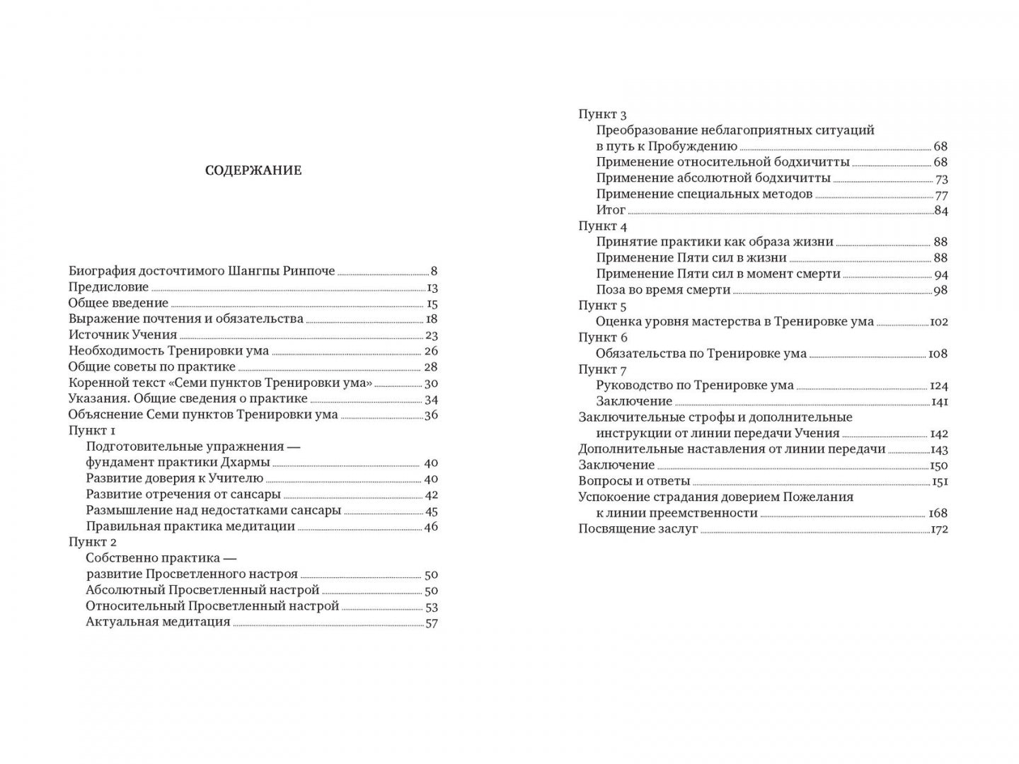 Семь пунктов Тренировки ума. Практические инструкции на пути к Пробуждению