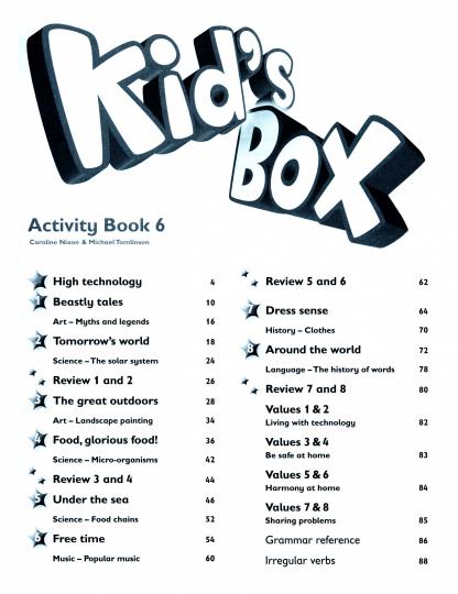 Cahier d'activités Kid's Box 6 avec ressources en ligne