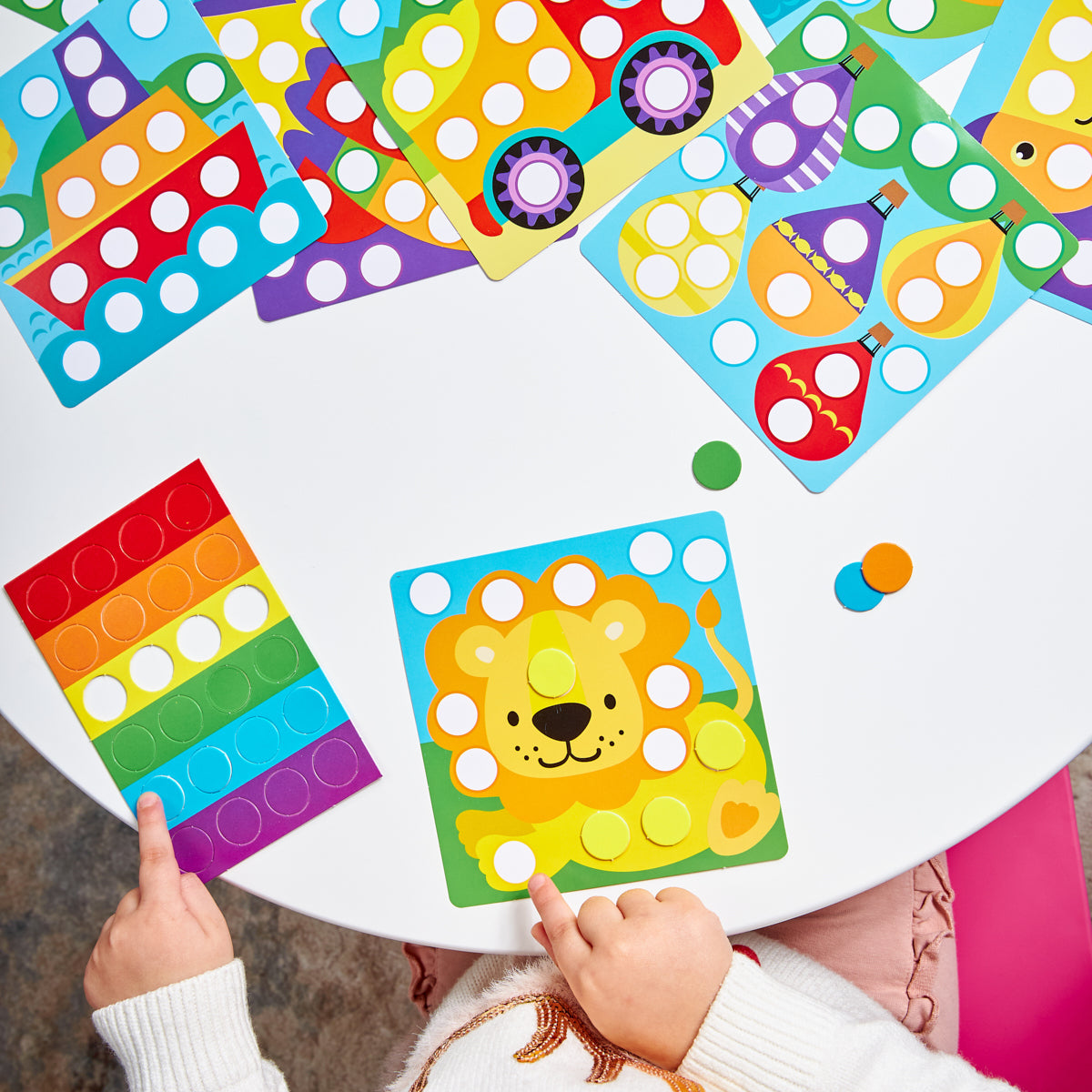 Игра развивающая Разноцветные кружочки "Большое путешествие", серия Учись, играя