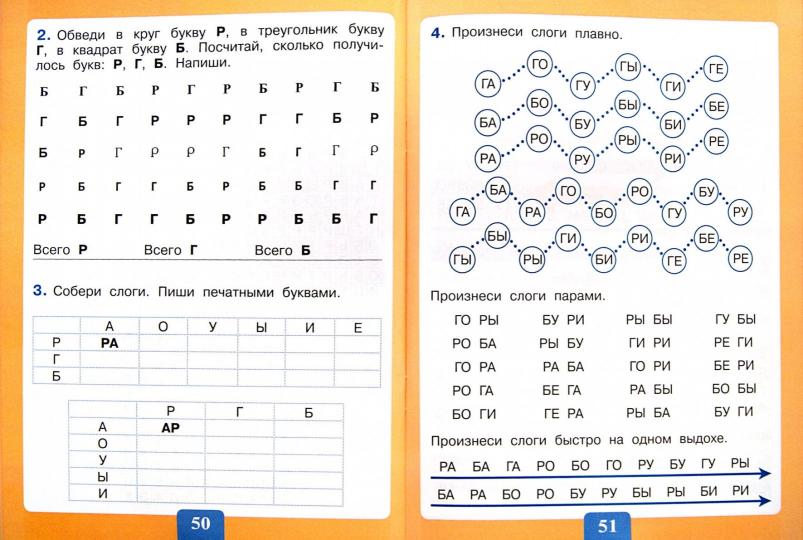 Чтение.От буквы к слогу и словам.Тетрадь-помощница