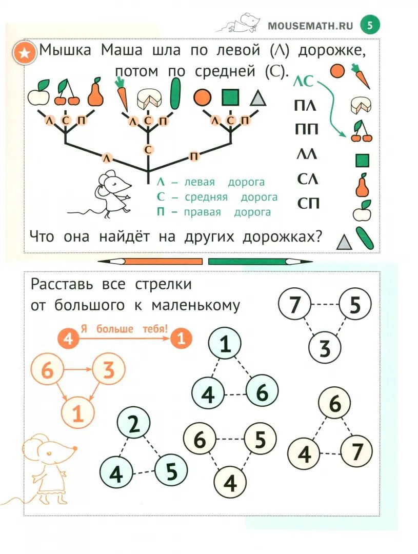 Nouvelles mathématiques. Тетрадь LOGических заданий для детей 6-7 лет. 14-е изд., стер