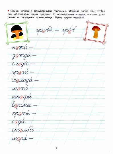Description. Рабочая тетрадь. Безударные гласные /Никитина.
