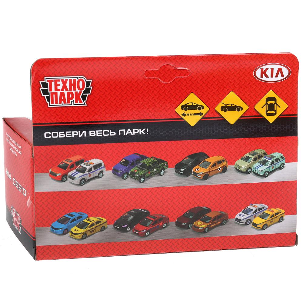 CEED-BU 273057 Machine métallique "KIA CEED" 12 cm, ouverte. двери, инерц., синий в кор. Технопарк в кор.