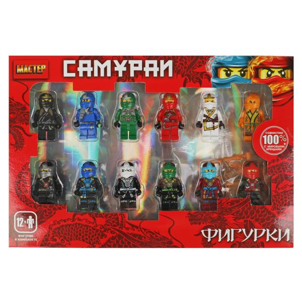 Конструктор фигурки самураи-12 шт. МАСТЕР в кор.2*60шт