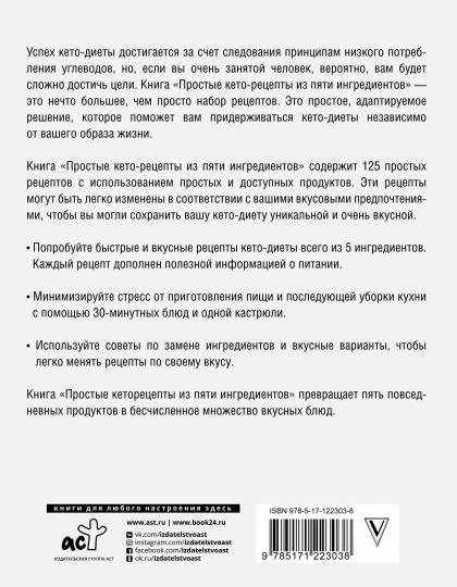 Простые кеторецепты из пяти ингредиентов