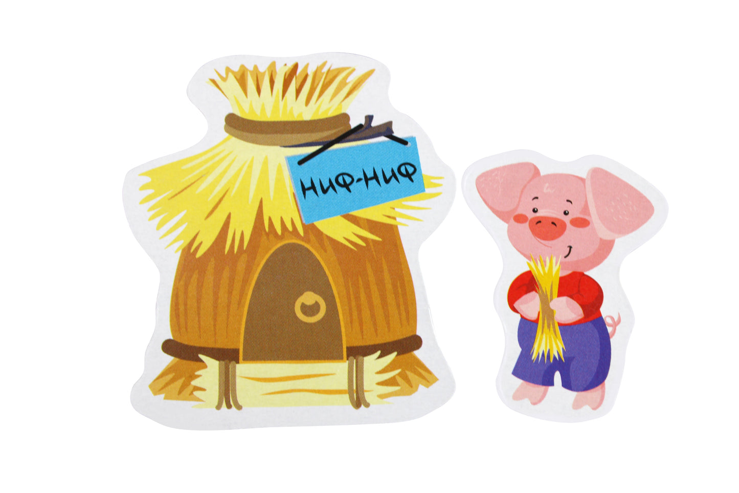 Магниты "Три поросенка". Серия Магнитные истории (европодвес)