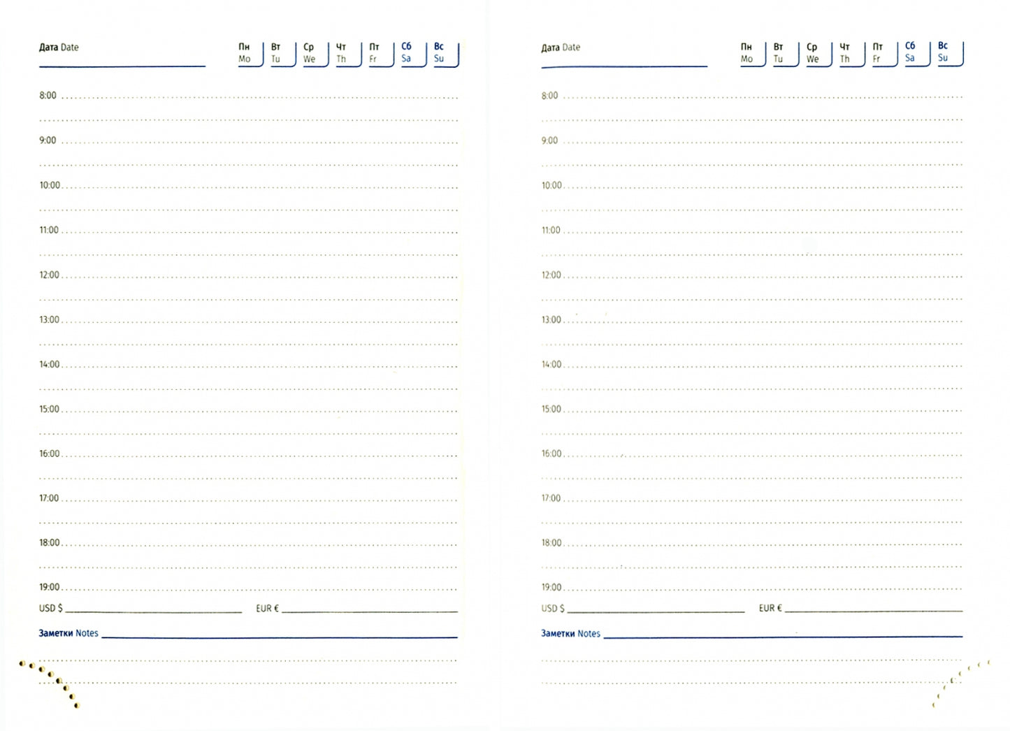 Ежедневник нед. A6, 160л. "xGold" крас.UD0_81606
