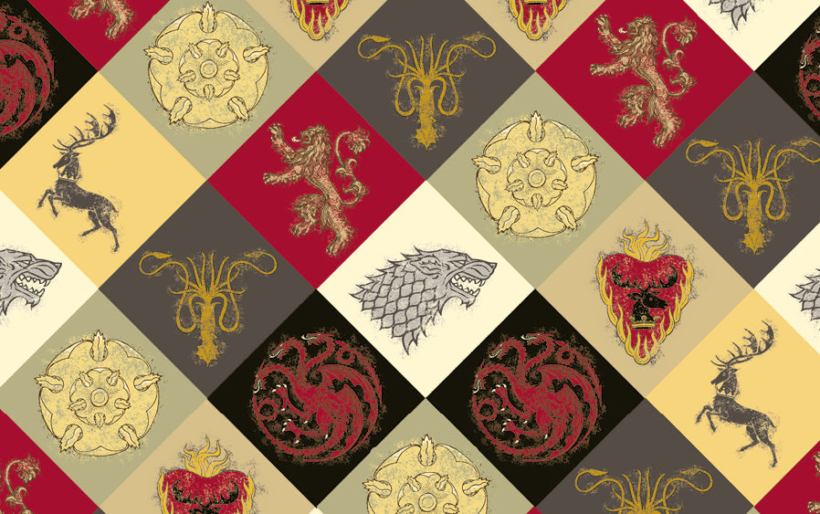 Игра Престолов. Porte-cartes (Гербы домов) (en forme de couteaux, 215х65 мм)