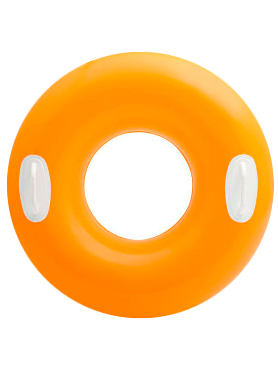 Intex. Надувной круг "Глянцевый" с ручками, 3 цвета, от 8 лет 76см арт.59258