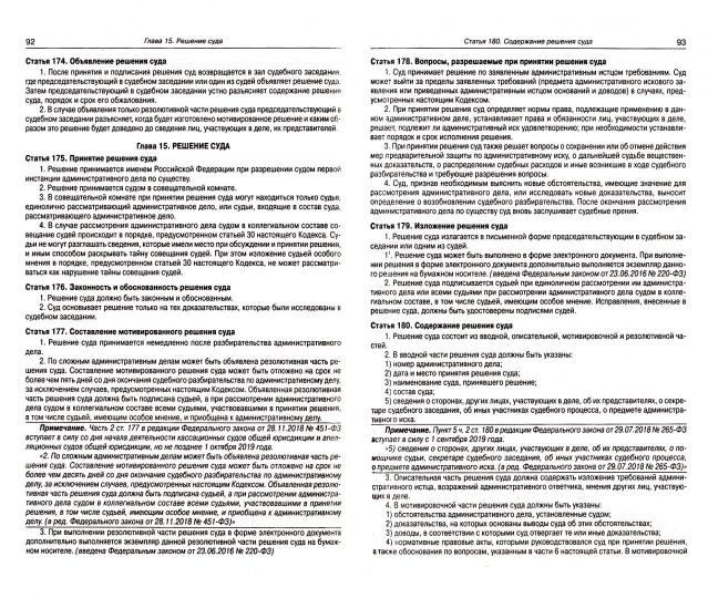 Кодекс административного судопроизводства РФ (по сост. на 01.11.2021)