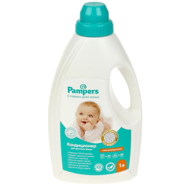 Кондиционер для детского белья 1 л. pampers Заботливая мама в кор.6шт
