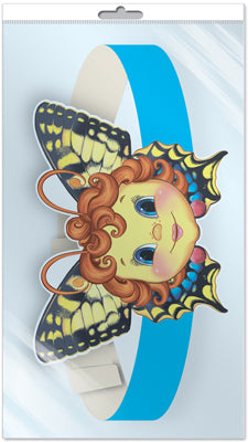 *МА-10778 Маска-ободок. Babotchka (в индивидуальной упаковке с европодвесом и клеевым клапаном) - группа Насекомые