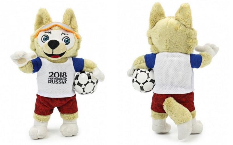 FIFA-2018 Мягкая игрушка "Волк Забивака" 18 см. art.Т10819