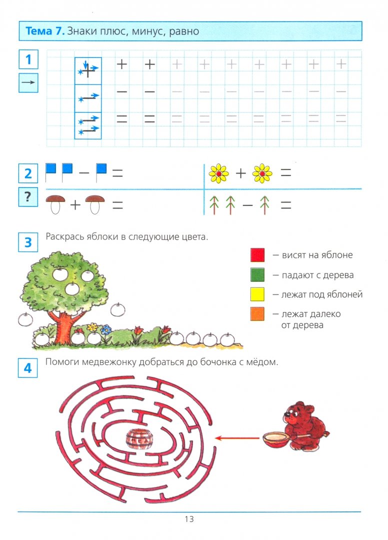 Les cours de Kratkiy sont formés à l'école de mathématiques. Рабочая тетрадь для детей 5-6 лет (Бином).