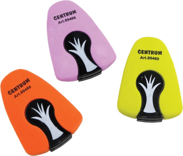 89469 Ластик из синтетического каучука, цвета ассорти, размер 70x50x10 мм, в индивидуальной упаковке