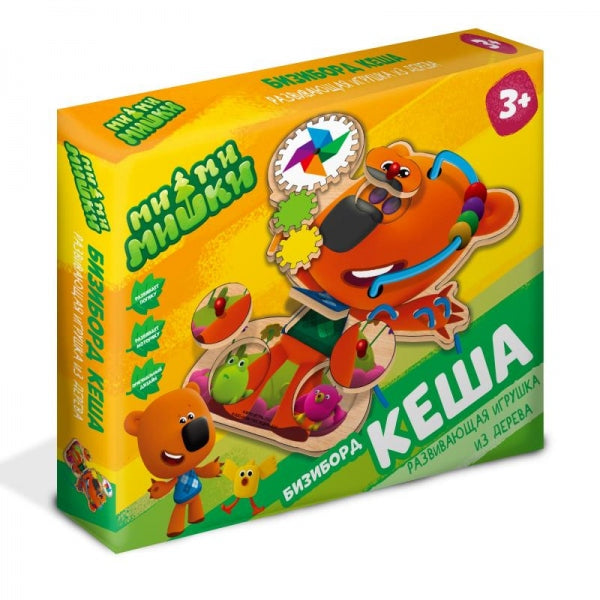 Игрушка деревянная Ми-ми-мишки бизиборд кеша Буратино в кор.24шт